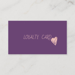 Modern Elegant Professional  Hearts Loyalty Card