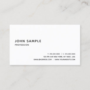 Modern Elegant Professional Minimalist Template Business Card