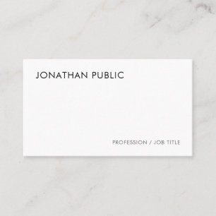 Modern Elegant Professional Minimalist Template Business Card