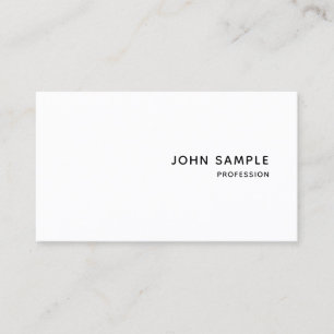Modern Elegant Professional Personalized Simple Business Card