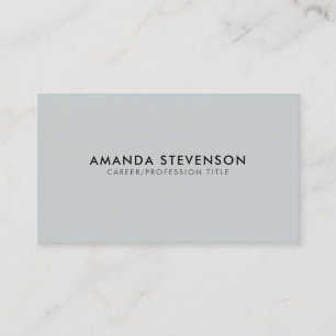 Modern Elegant Professional Plain Business Card