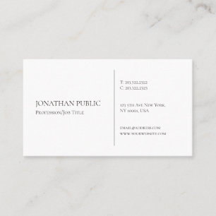 Modern Elegant Professional Simple Template Business Card