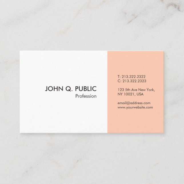 Modern Elegant Professional Simple Template Business Card (Front)