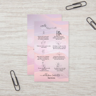 Modern Elegant Purple Holographic Logo  Business C Business Card