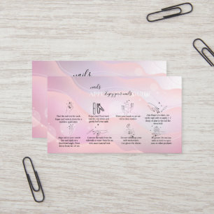 Modern Elegant Purple Holographic Logo  Business C Card
