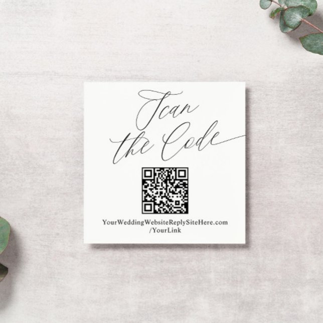 Modern Elegant QR Code Wedding Website Enclosure C (Creator Uploaded)