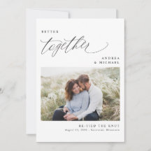 Modern Elegant Re-marriage Wedding Vow Renewal Ann