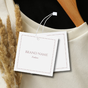 Modern Elegant Rose Gold white Price Tag