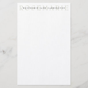 Modern Elegant Sage Green Personalized Stationery