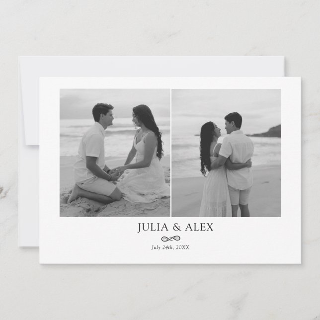 Modern Elegant Save the Date (Front)