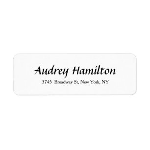 Modern Elegant Script Creative Plain Black White