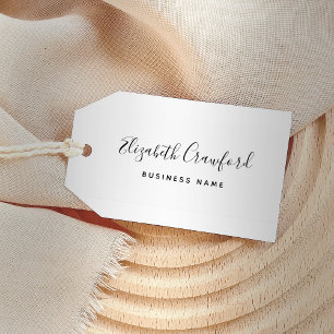 Modern Elegant Script Custom Name and Business Self-inking Stamp