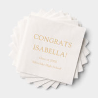Modern Elegant Script Gold Congrats Graduation 