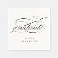 Modern Elegant Script Graduation Party