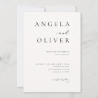 Modern Elegant Script Ivory Minimalist Wedding