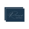 Modern Elegant Script Navy Wedding Reserved Sign