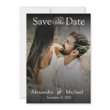Modern Elegant Script Photo Overlay Wedding