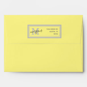 Modern Elegant Script   Pre-Addressed Envelope