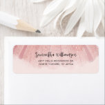 Modern Elegant Script Return Address<br><div class="desc">Easily replace the name and address details by clicking the "Personalize" button. Perfect adorning your invitations,  announcements,  and general mailing needs.</div>