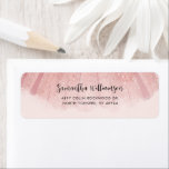 Modern Elegant Script Return Address<br><div class="desc">Easily replace the name and address details by clicking the "Personalize" button. Perfect adorning your invitations,  announcements,  and general mailing needs.</div>