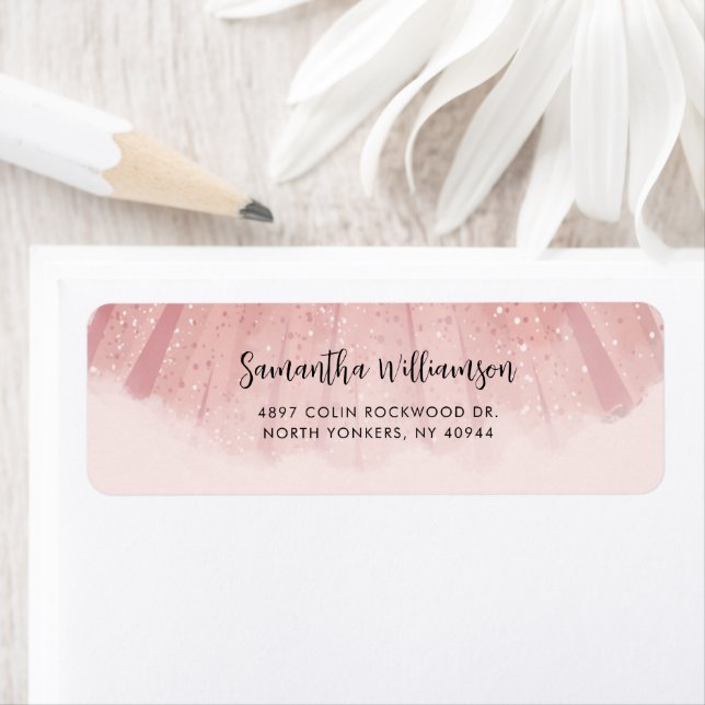 Modern Elegant Script Return Address (Insitu)