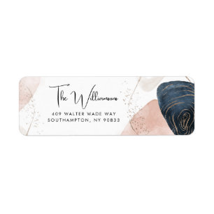 Modern Elegant Script Return Address