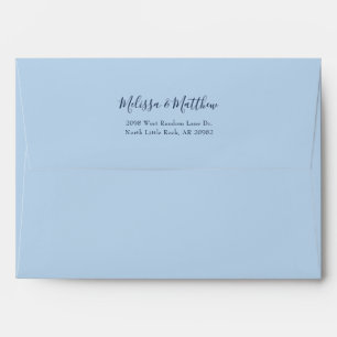 Modern Elegant Script Return Addressed Envelope