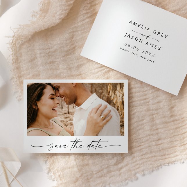 Modern Elegant Script Save the Date Invitation (Creator Uploaded)