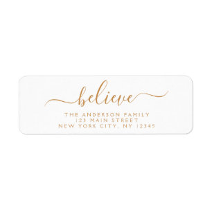 Modern Elegant Script Typography Believe