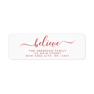 Modern Elegant Script Typography Believe