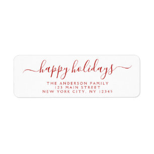 Modern Elegant Script Typography Happy Holidays