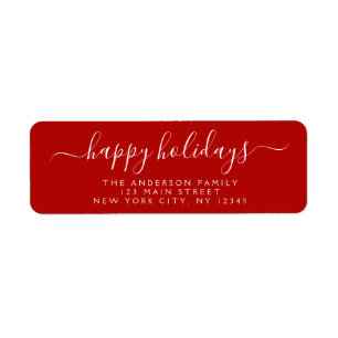Modern Elegant Script Typography Happy Holidays