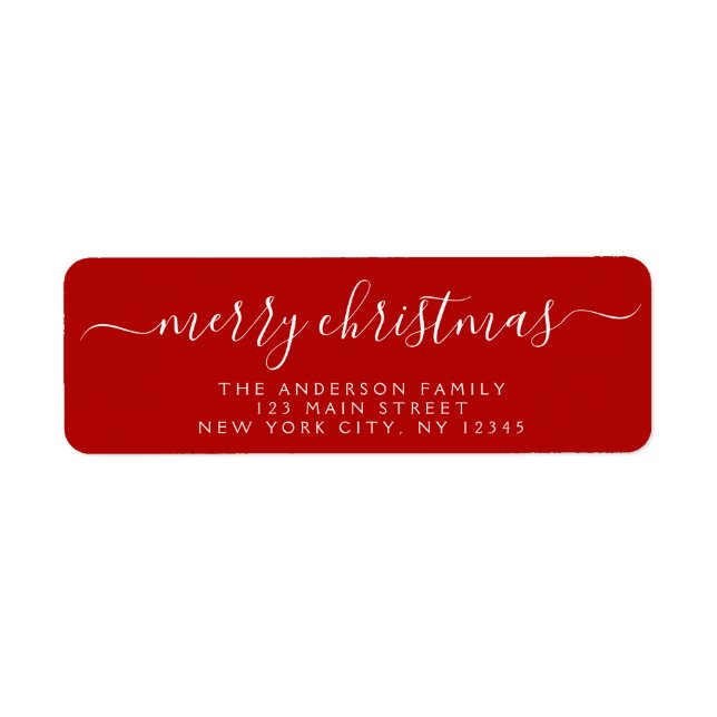 Modern Elegant Script Typography Merry Christmas (Front)