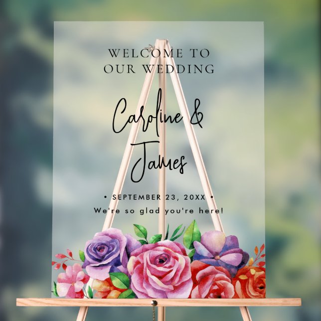 Modern Elegant Script Wedding Welcome  (Neutre)