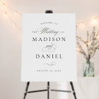 Modern Elegant Script Wedding Welcome Sign