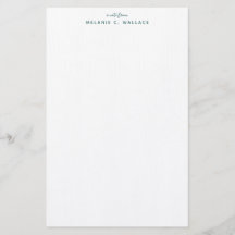Modern Elegant Seafoam Green Personalized