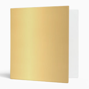 Modern Elegant Shiny Faux Gold Trendy Golden Binder