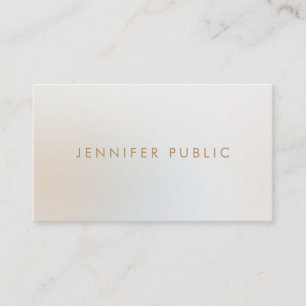 Modern Elegant Simple Beauty Salon Hair Stylist Business Card