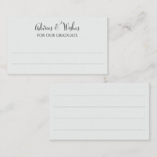 Modern elegant simple black typescript graduation enclosure card