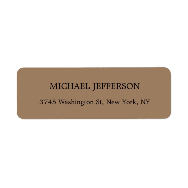Modern Elegant Simple Brown (Front)