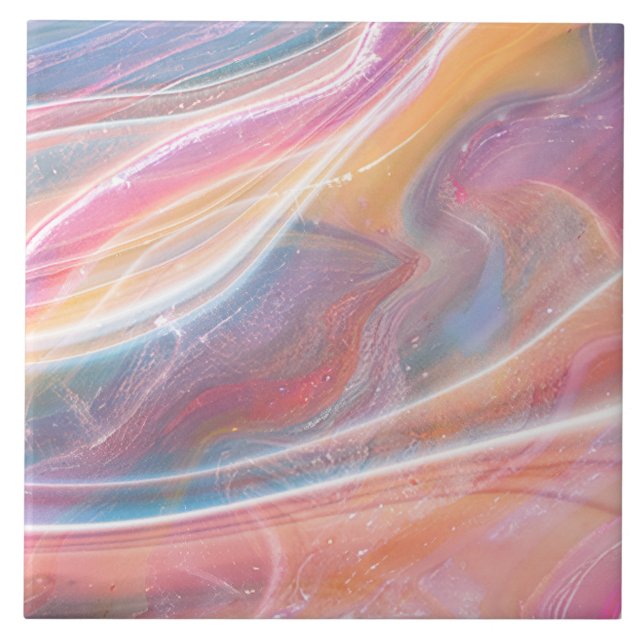     Modern Elegant Simple Classy Marble Blush Pink Tile (Front)