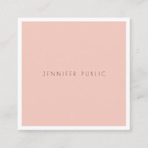 Modern Elegant Simple Design Professional Luxury Square Business Card