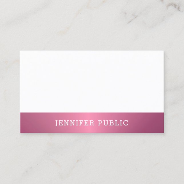 Modern Elegant Simple Design Professional Template Business Card (Front)