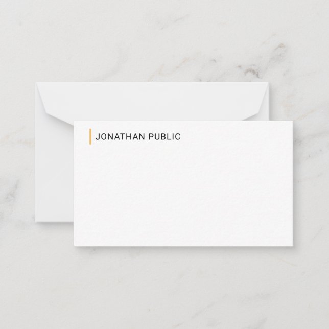 Modern Elegant Simple Design Template Personalized (Front)