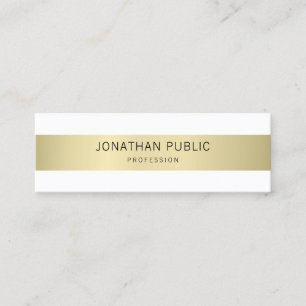 Modern Elegant Simple Design Trendy Plain Luxury Mini Business Card