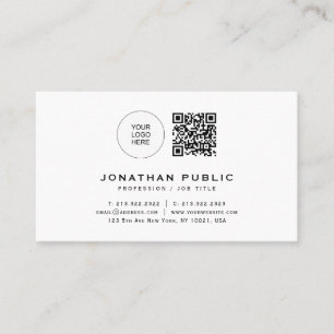 Modern Elegant Simple Design Your Custom Text Business Card