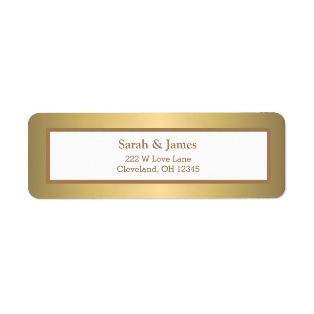 Modern Elegant Simple Gold Colour Design  (Front)