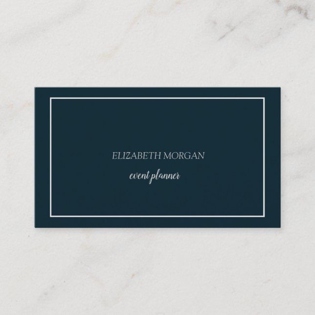 Modern Elegant Simple Minimalist Frame Business Card (Front)