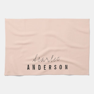Modern elegant simple pastel kitchen towel