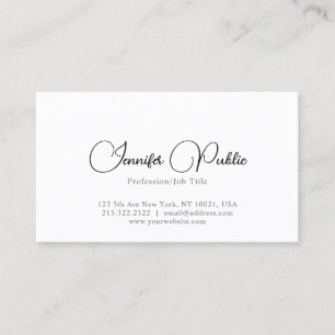 Modern Elegant Simple Professional Template Business Card